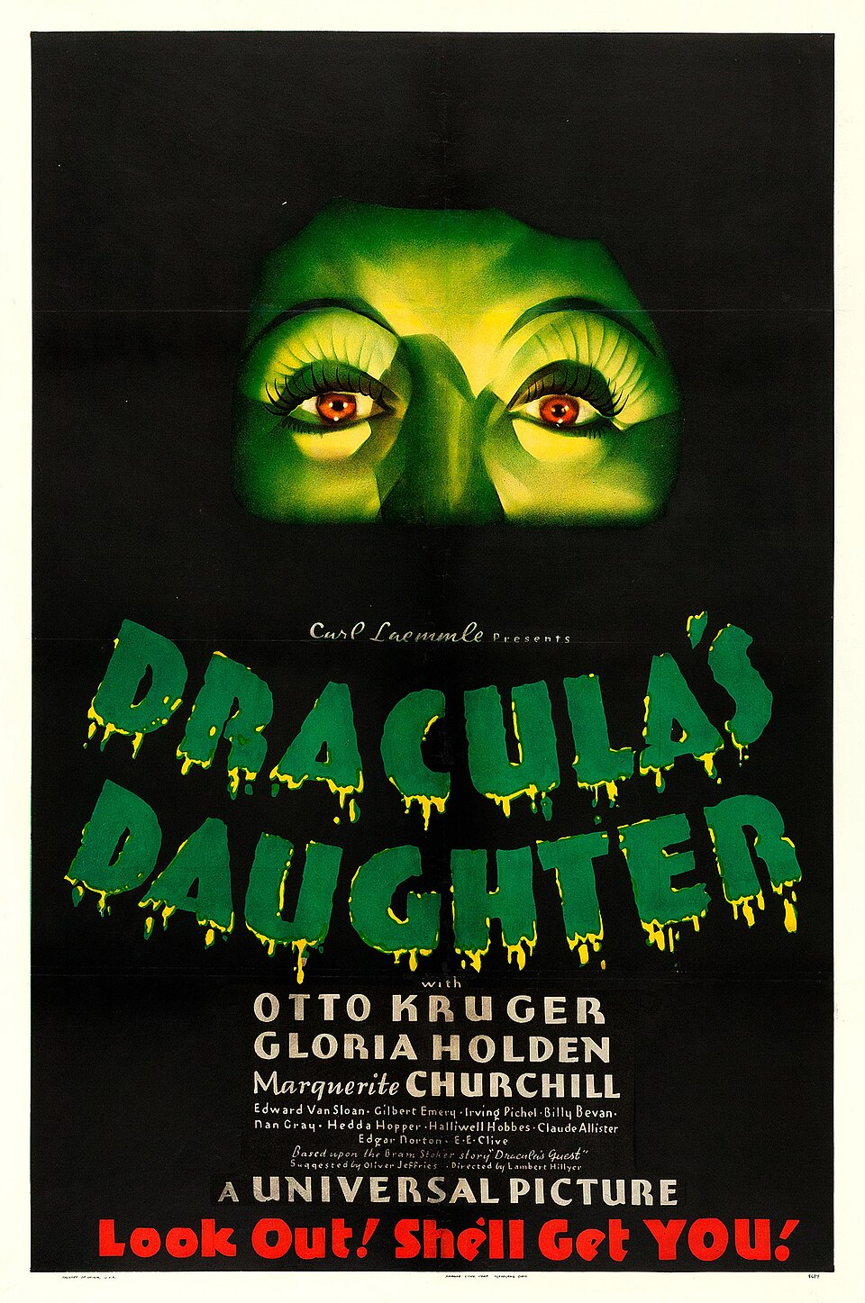 Theatrical poster for Dracula's Daughter (1936)