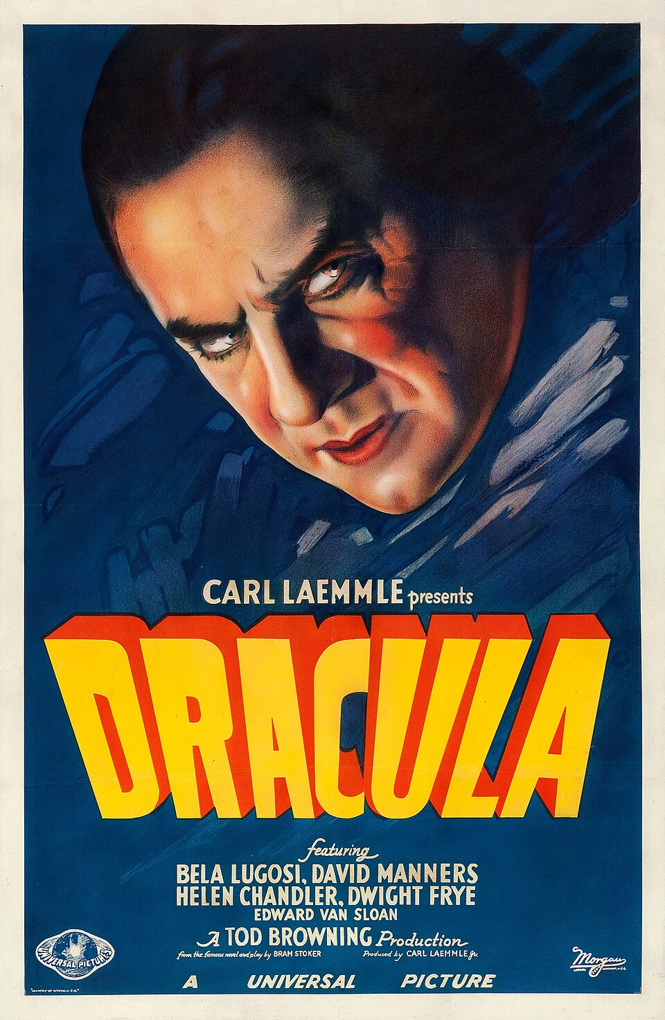 Theatrical poster for Dracula (1931) starring Bela Lugosi