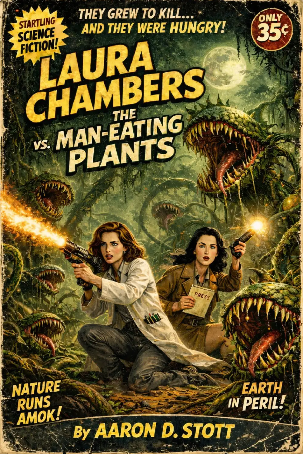 Laura Chambers vs The Man-Eating Plants book cover.