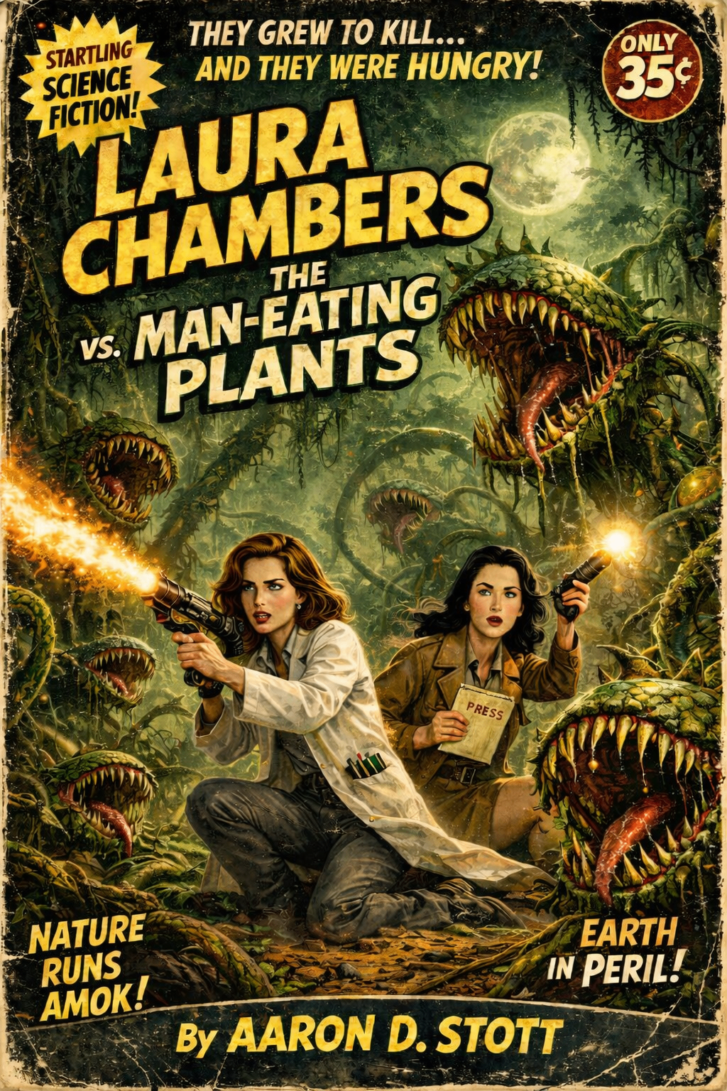 Laura Chambers vs The Man-Eating Plants book cover.